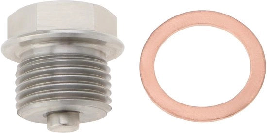 Olio per il lavaggio a secco magnetico - Acciaio inossidabile - Duraturo - Croce di coperchio in rame - Peso 42g - Pluggio di scarico