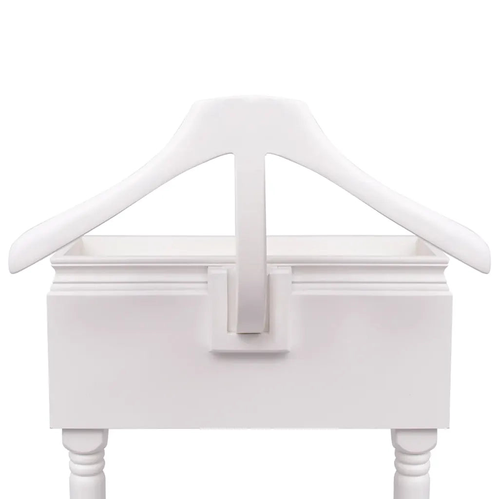 Appendiabiti con Armadietto in Legno Bianco 242751
