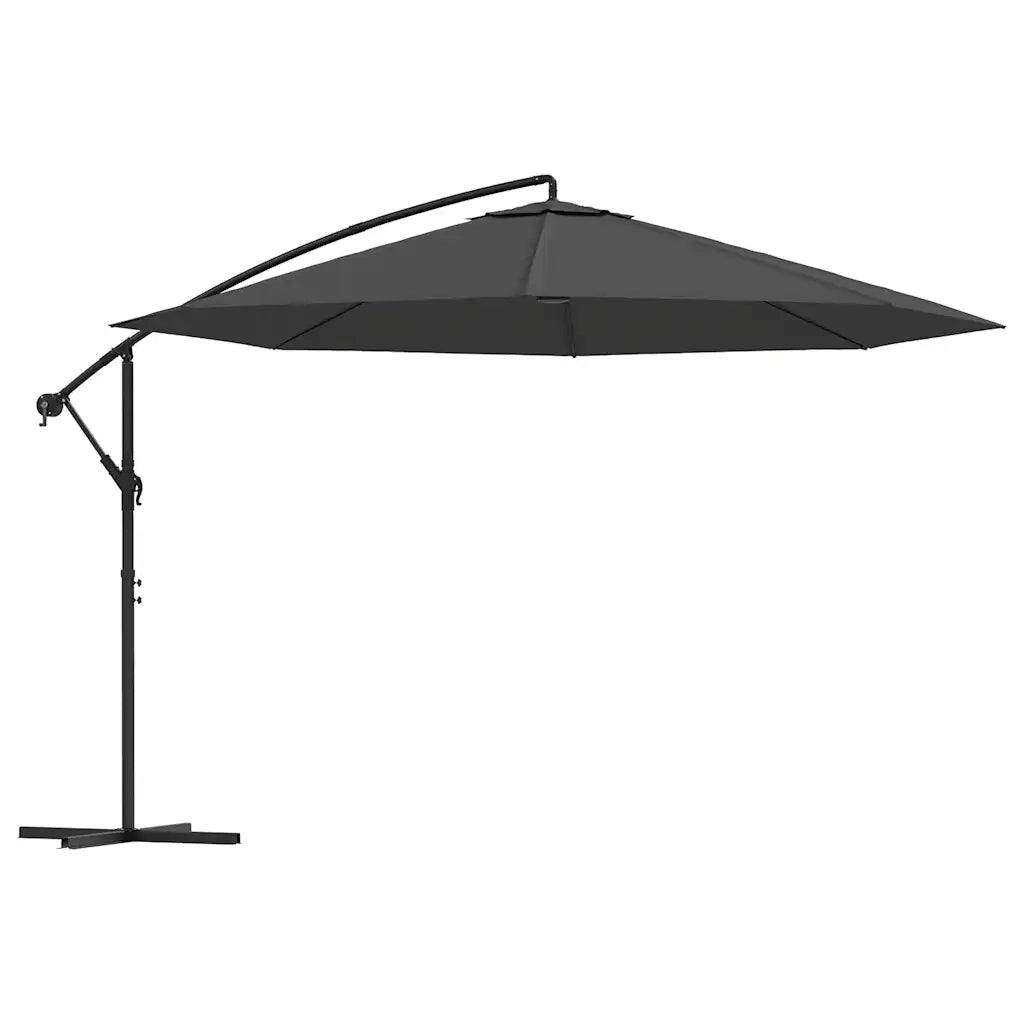 Ombrellone a Sbalzo Palo in Alluminio 350 cm Antracite 44505