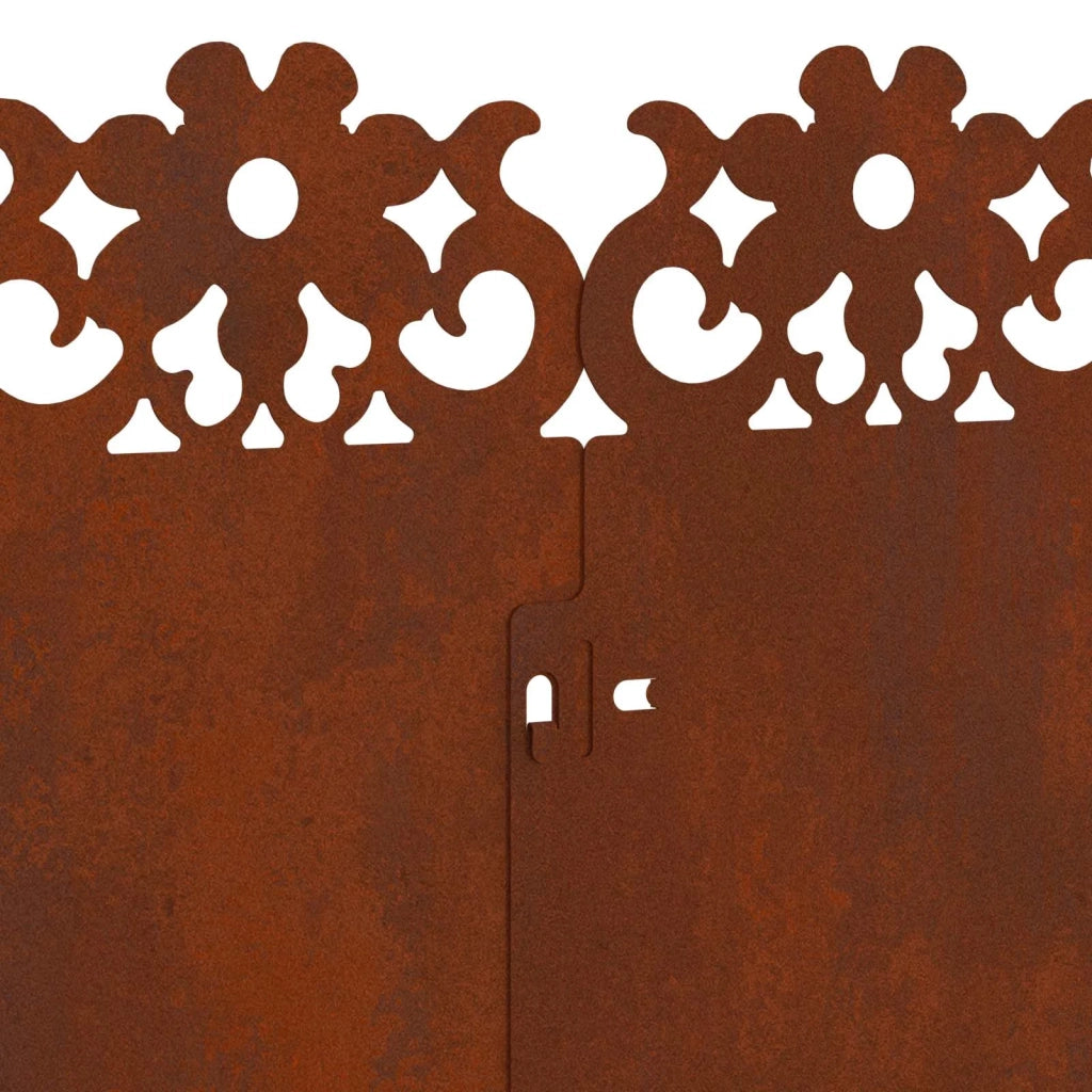 Bordure per prato 10 pcs Ruggine 103 x 0,05 x 22 cm 874783