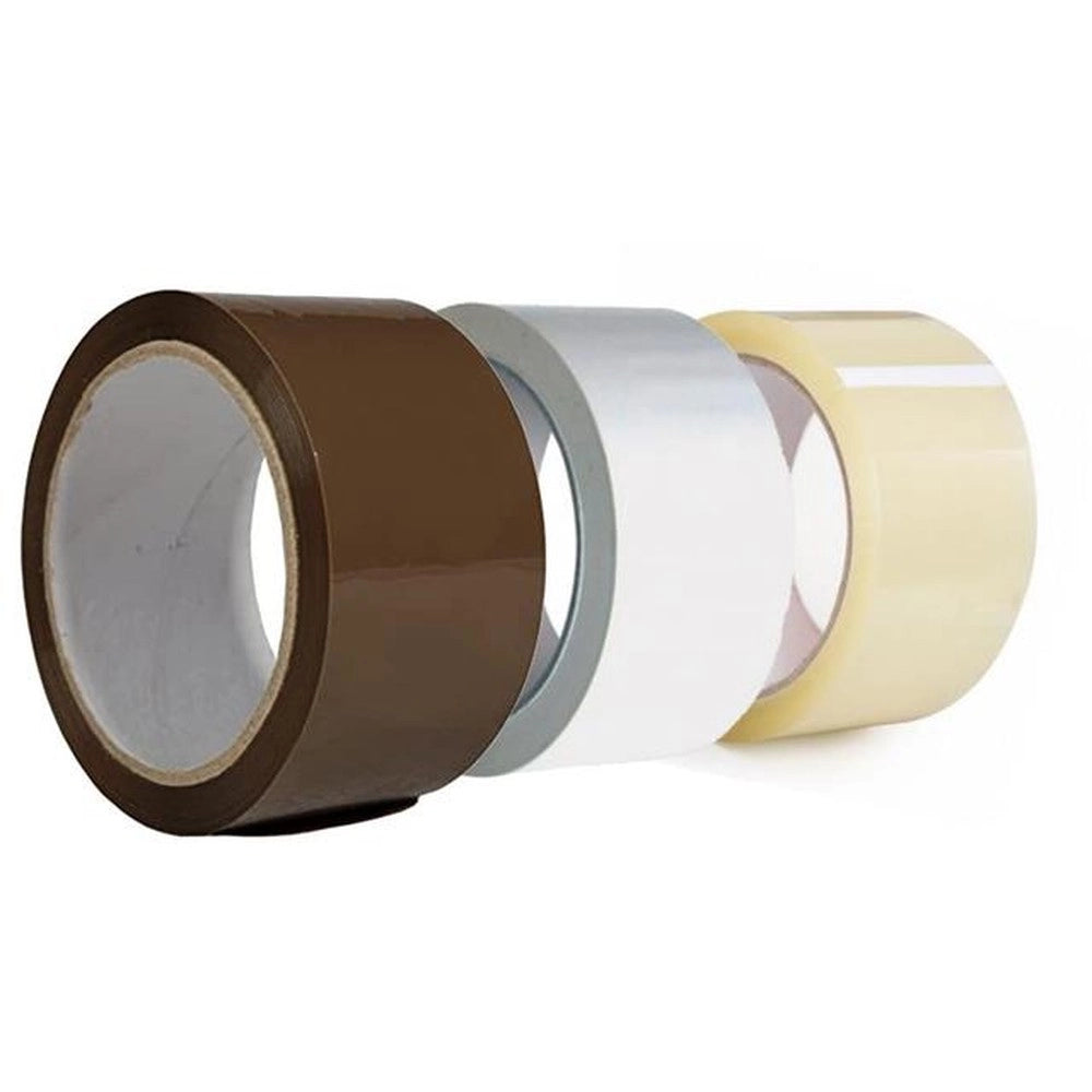 Nastro adesivo da imballo silenziato 50 mm x 66 m *** colore- bianco, confezione 1