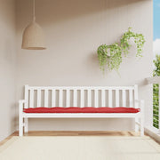 Cuscino per Panca-Cuscini per panchina Rosso 200x50x7 cm in Tessuto Oxford