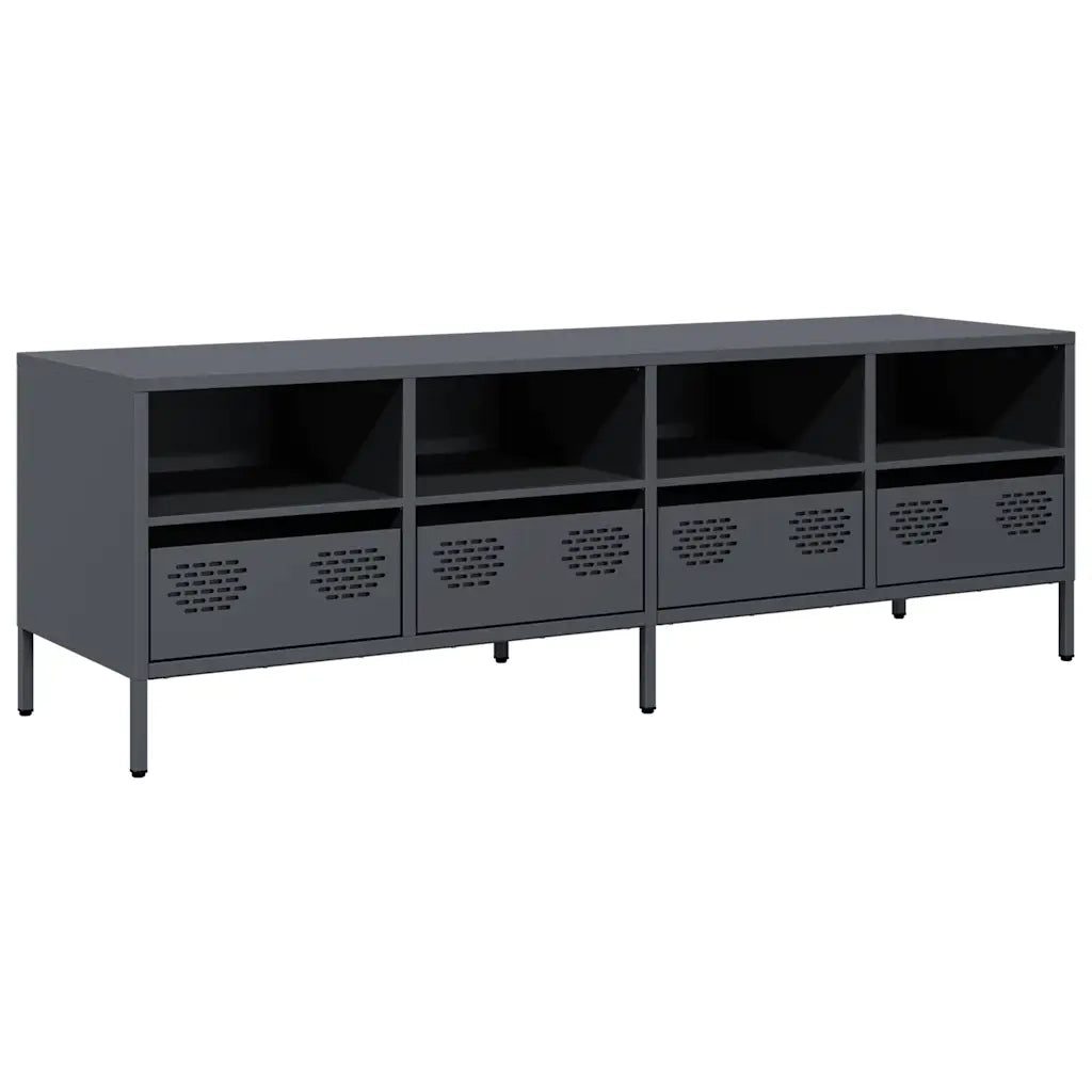 Mobile TV | Armadietto TV | Mobile Porta TV Antracite 135x39x43,5 cm Acciaio Laminato a Freddo