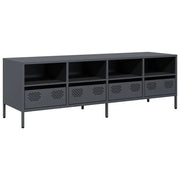 Mobile TV | Armadietto TV | Mobile Porta TV Antracite 135x39x43,5 cm Acciaio Laminato a Freddo