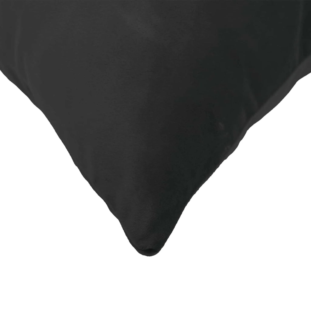 Federa 2 pcs HEERLEN Nero 40 x 40 cm Velluto 908368