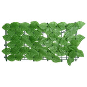 Schermo da balcone | Paravento da Balcone con Foglie Verdi 600x150 cm