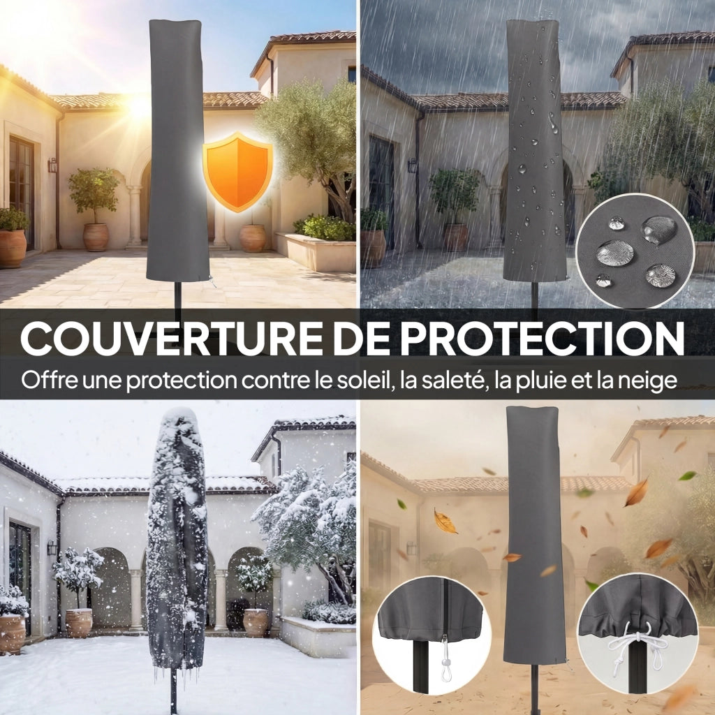 Ombrellone da Giardino ¨C Minimal ¨C Grigio Scuro
