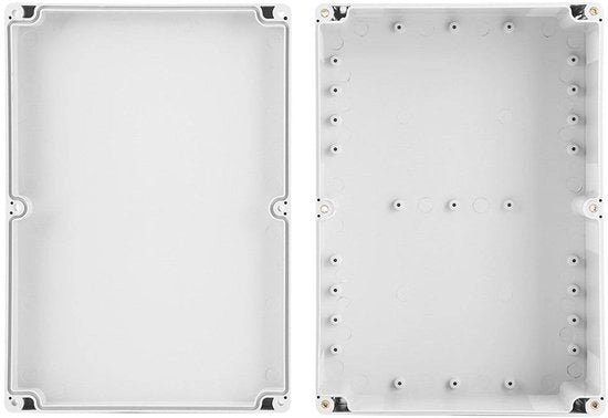 Cassaforte in plastica con chiusura ermetica acqua resistente, dimensioni 263 x 185 x 95 mm, resistente all'usura, per all'esterno e all'interno.