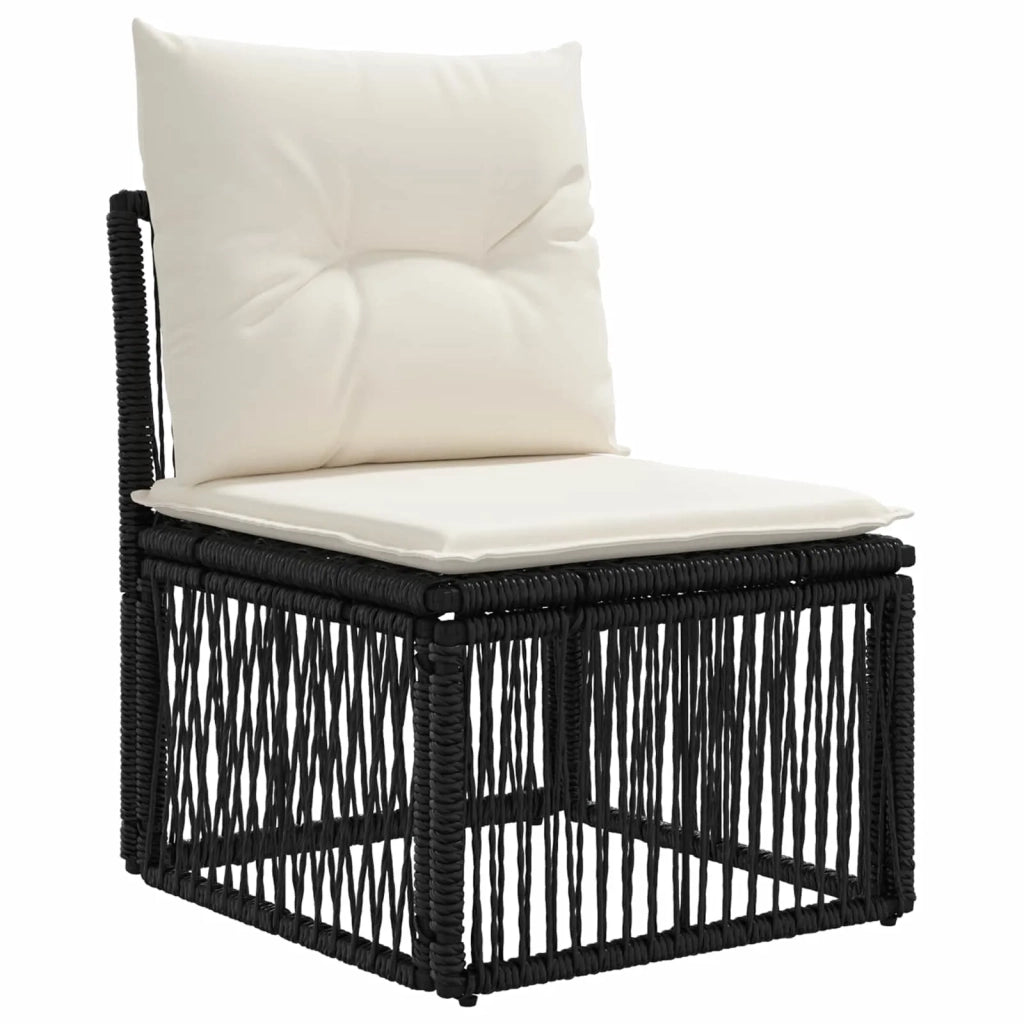 Set Divano da Giardino 12 pz Nero polyrattan 3436210