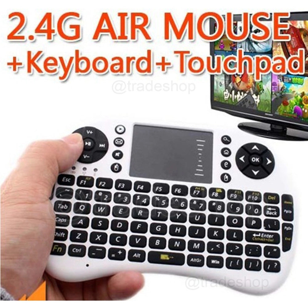 Trade Shop - Mni Tastiera Telecomando Wireless Con Touchpad Per Minipc Android Ukb-500-rf -
