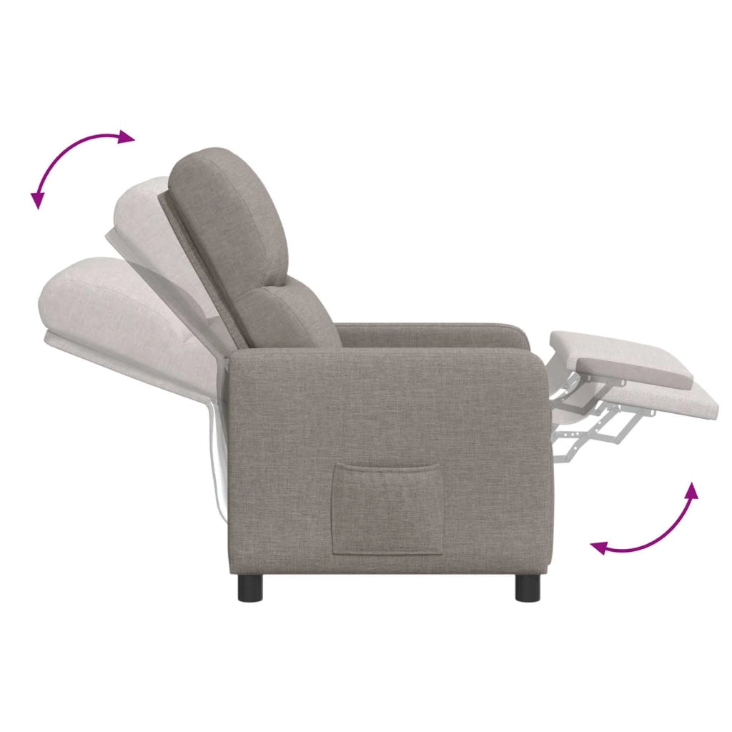 Poltrona reclinabile Tortora 42034823