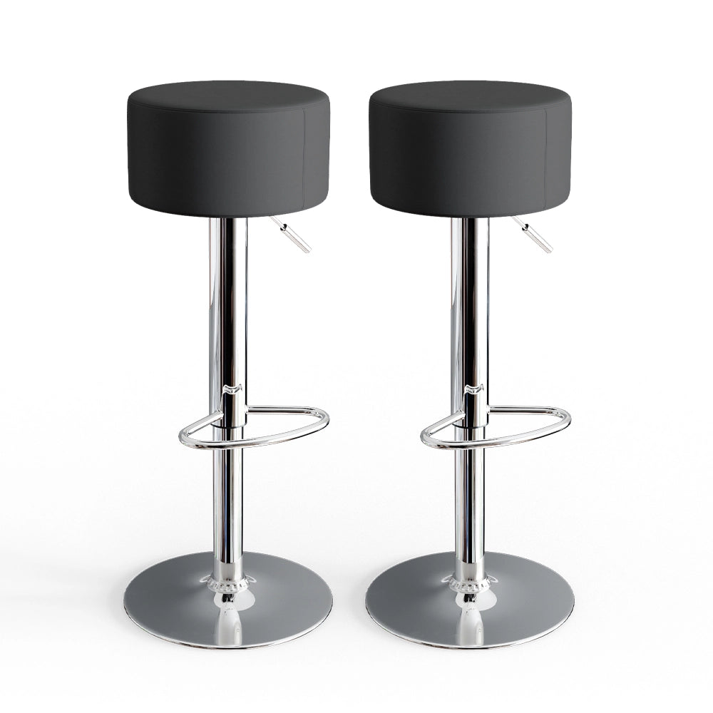 Vicco Set di 2 sgabelli da bar Nero 33 x 92 cm 2 parti