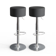 Vicco Set di 2 sgabelli da bar Nero 33 x 92 cm 2 parti