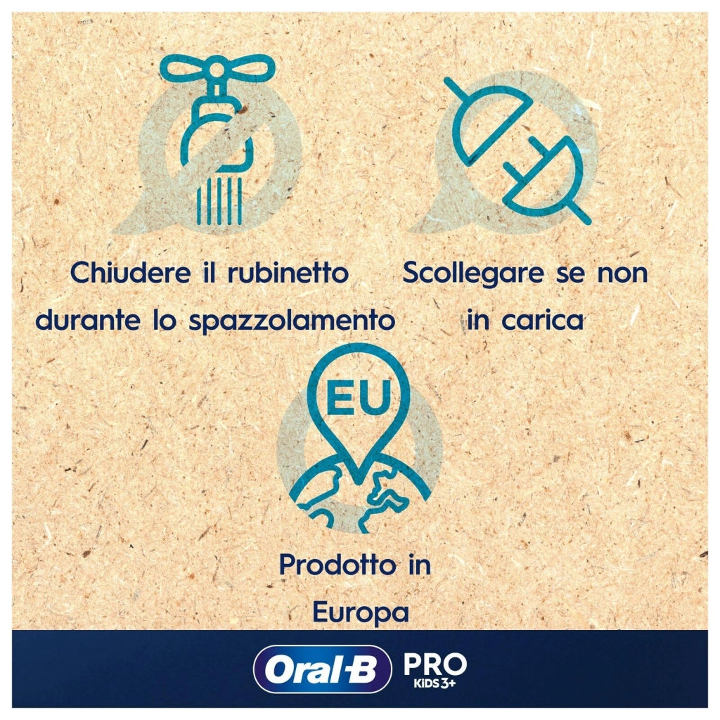 Oral-B Vitality Pro Frozen Bambino Spazzolino rotante-oscillante Nero, Grigio