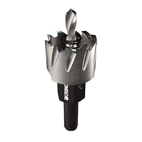 KRINO MM37 Fresa a Tazza in Acciaio HSS-G Diametro 37 mm con Gambo e Punta Pilota colore Nero