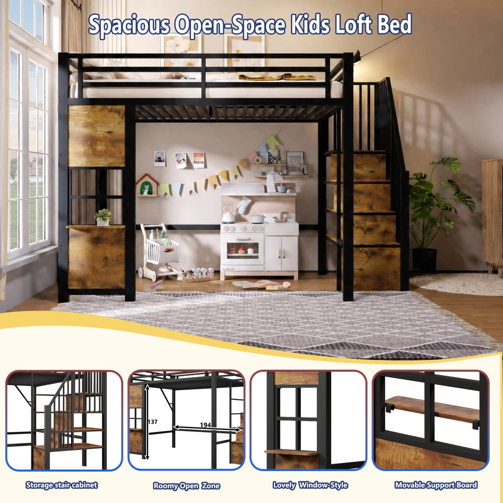 letto a castello metallo e mdf nero 140 x 200 cm