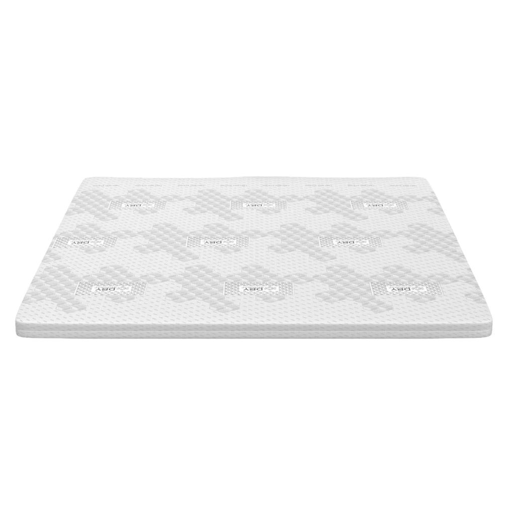 Topper Memory Foam singolo 120x190 - alto 5 cm, rivestimento Dry Amicor, sfoderabile | Correttore H5