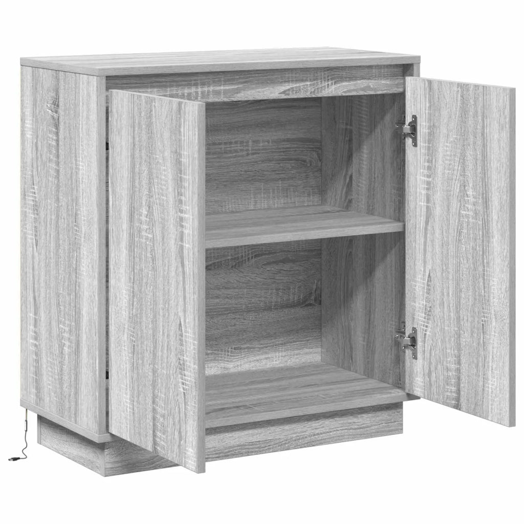 Credenza | Madia LED per Grigio Sonoma 71 x 34,5 x 75 cm