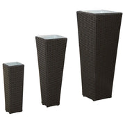 Set da esterno 3 pz Nero Metallo CFW1789942