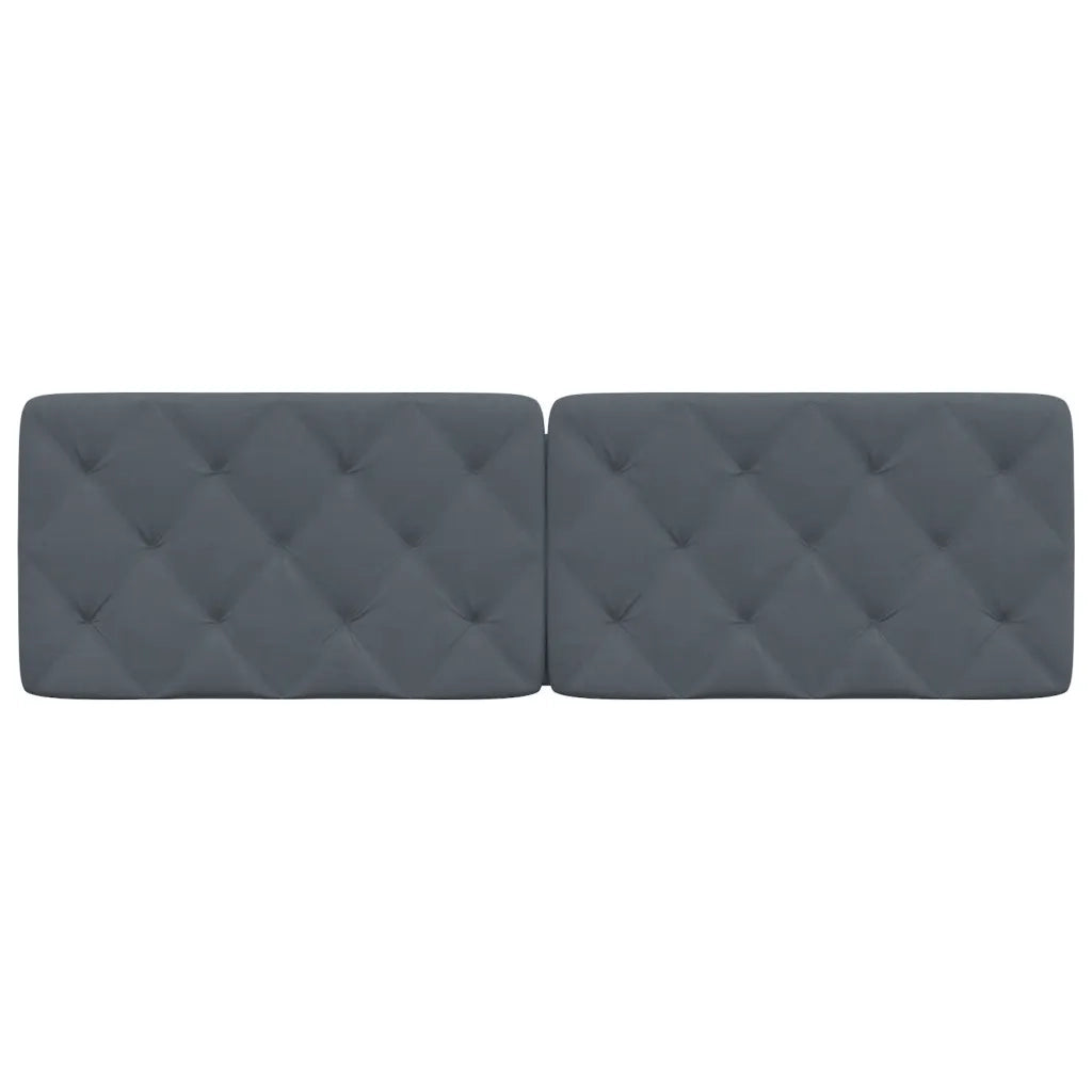 Cuscino Testiera Grigio Scuro 160 cm in Velluto 374734