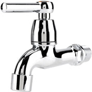 Cisterna per acqua fredda in plastica di alta qualità - con finitura cromata - installazione facile - scarico dell'acqua - regolazione con maniglia - duraturo e elegante - rubinetto per acqua fredda