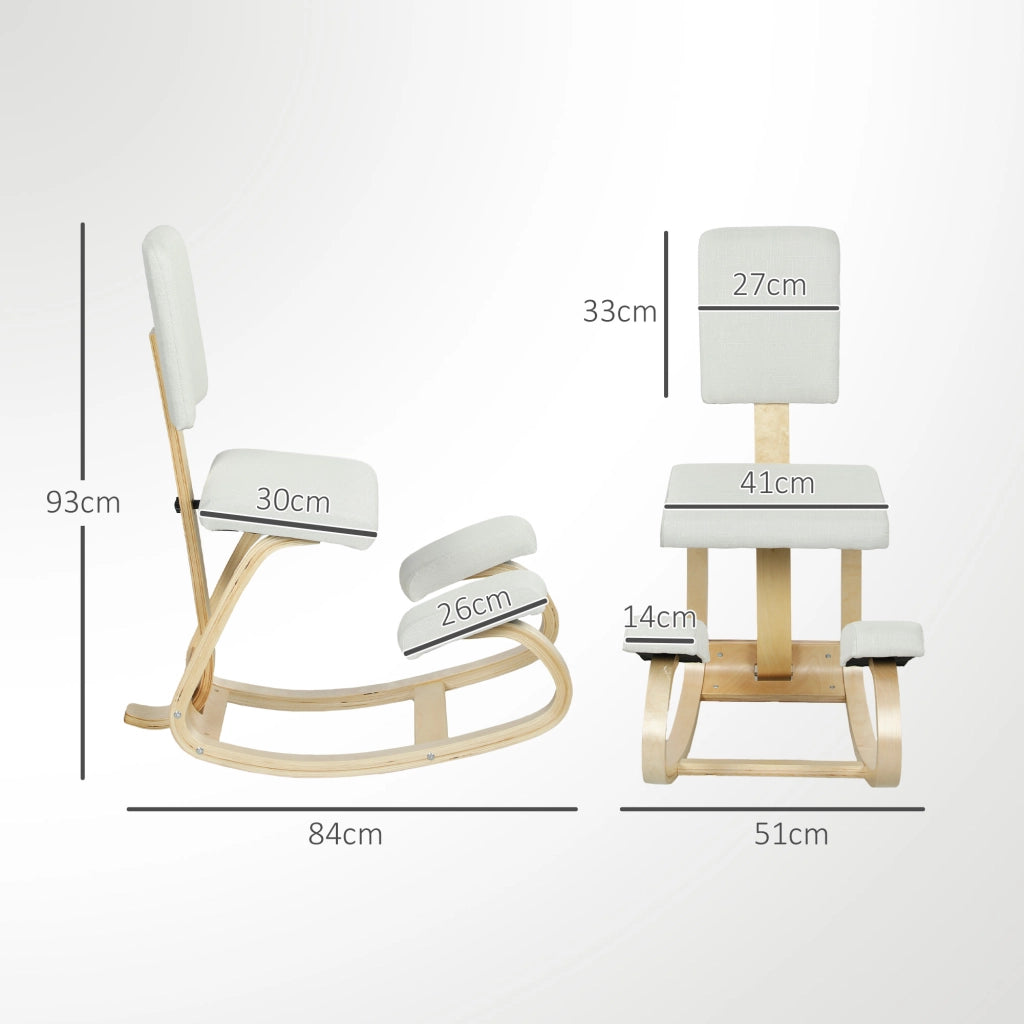 Sgabello ergonomico da meditazione ¨C Xylo ¨C crema