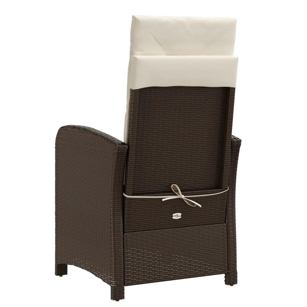 Set Bistrò 3 pz con Cuscini Marrone in Polyrattan 365250