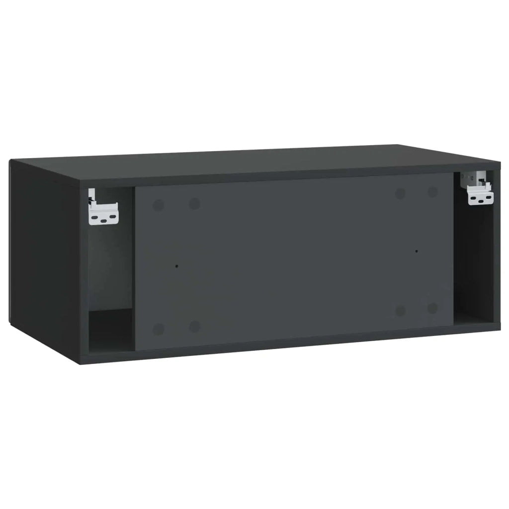 Mobile TV da Muro | Armadietto TV | Mobile Porta TV 59,5 x 41 x 30 cm Nero