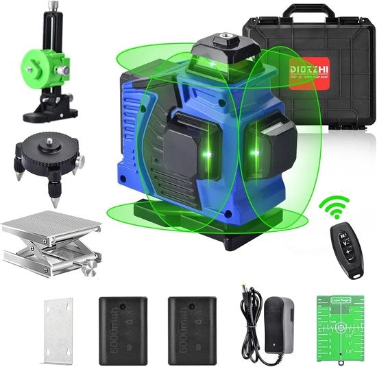 Laser Waterpas con 16 Linee e Nivellamento Automatico per Misurazioni Precise