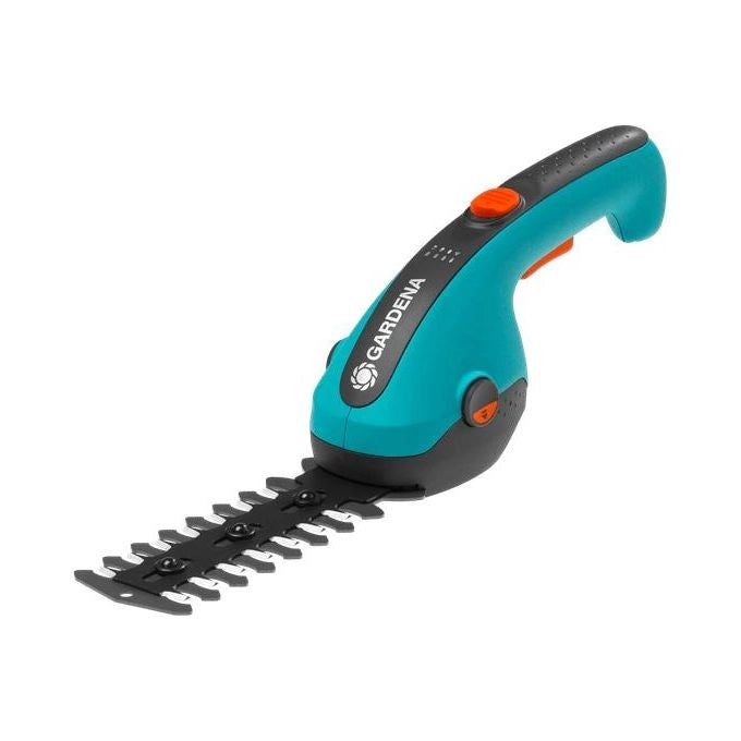 Gardena 9885-20 Forbici a Batteria per Erba e Siepi ClassicCut Li Lama 8 mm 3,6 V Ioni di Litio 2,5 Ah Autonomia 50 min Ricarica USB-C colore Turchese
