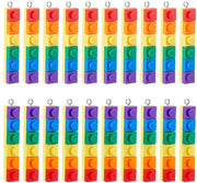 Set di 20 Blocchi di Costruzione in Colori Arcobaleno