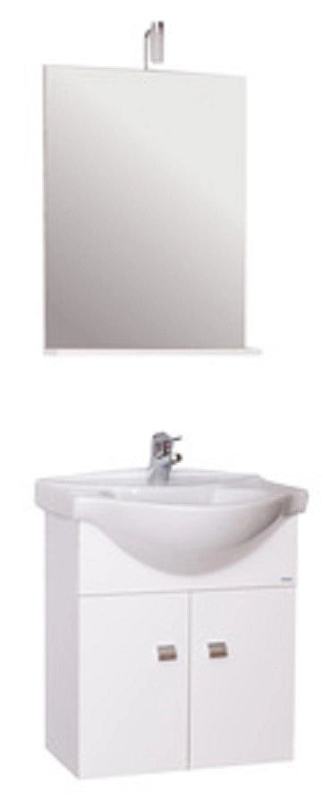 MOBILE BAGNO SOSPESO EMMA CM.58 COMPLETO COLORE BIANCO