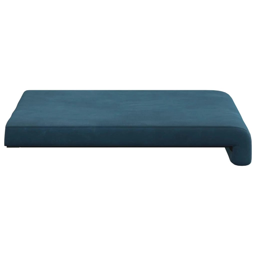 Cuscino per panchina 4 pcs Velluto Blu Profondità 35 cm 42043107