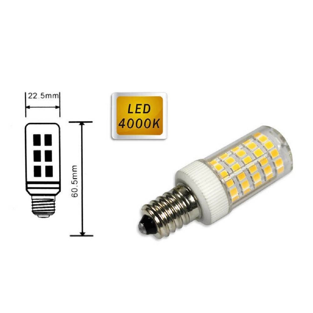Trade Shop - Lampadina 86 Led E14 7watt Piccola Luce 6500k 3000k 4000k Frigo E Cappa -