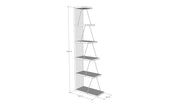 Libreria in legno "Nove" - ??50 x 22 x 150 cm - Pino