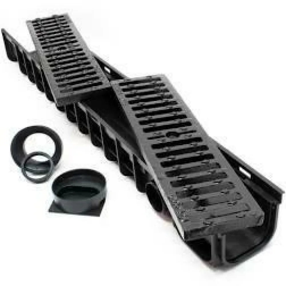 Canaletta Pp Nera 13X100 H.5 Con Griglia Ghisa (2Pz) C250 B019Bc