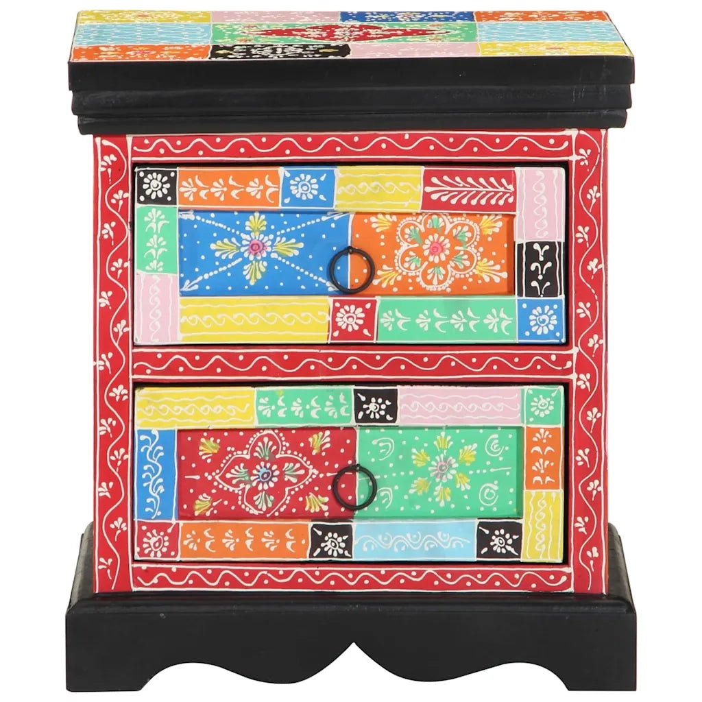 Comodino | Armadio da Notte | Mobiletto da notte con cassetto Multicolore 40 x 35 x 45 cm