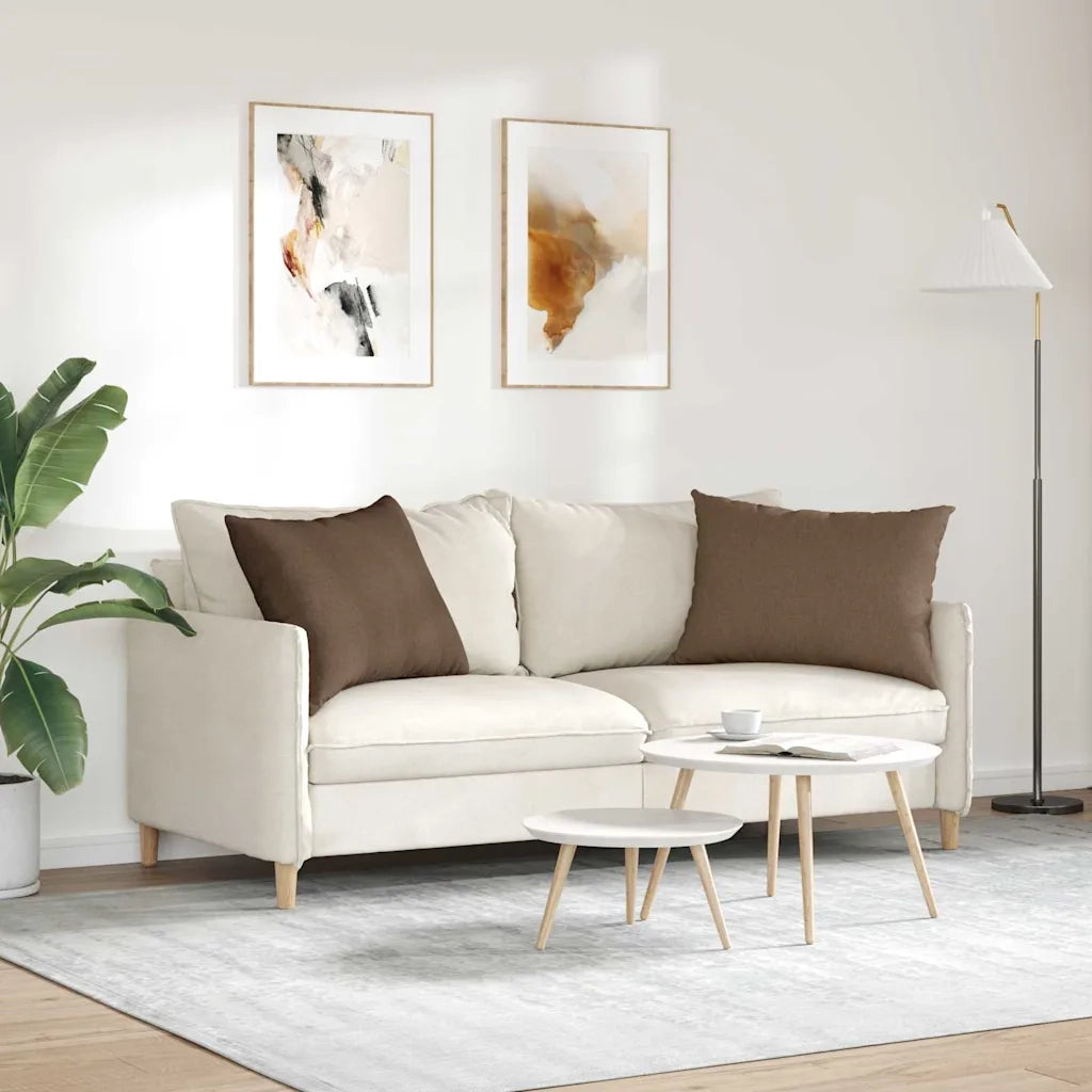 Cuscini da Divano 2 pcs Marrone 70 x 50 cm Tessuto 42013743