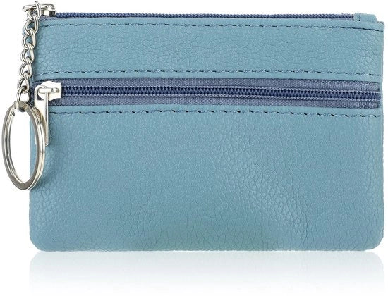 Portafoglio Mini Portamonete con Cinturino - Taschino per Chiavi - Portamonete per Piccole Monete - Portatile - Materiale PU 12x8x1.8cm