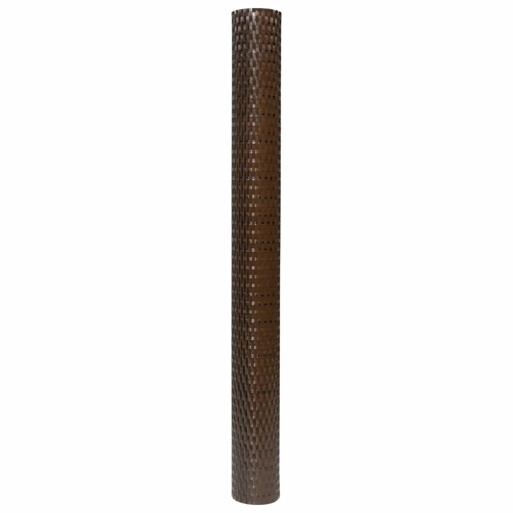 Schermo da balcone | Paravento da Balcone Marrone e Nero 500x90 cm in Polyrattan