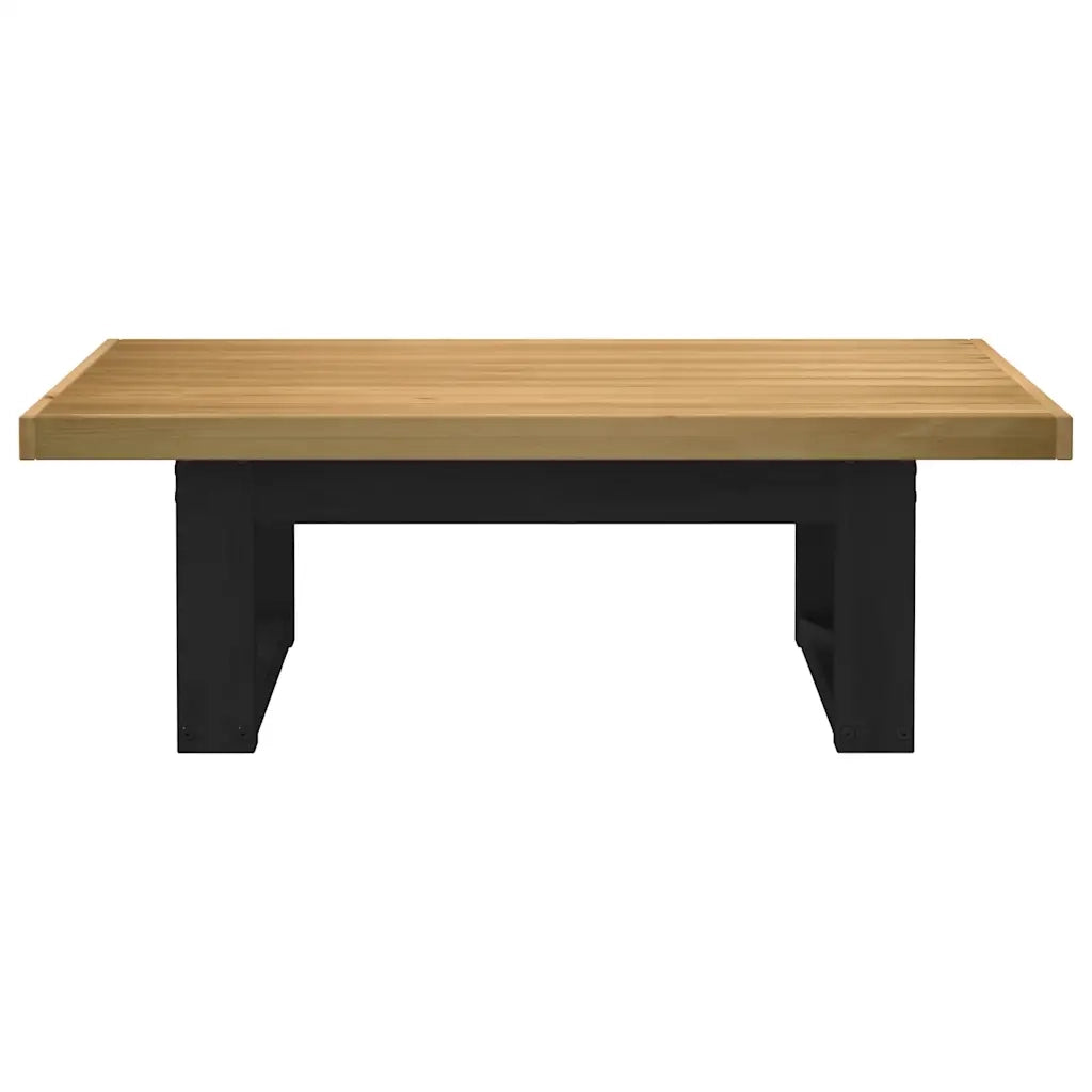 Tavolino-Tavolino da soggiorno-Tavolo NOAIN Gambe a Forma di U 120x60x40cm in Legno Massello