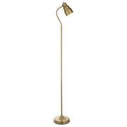 Lampada terra industrial ottone braccio flex GU10 Endon