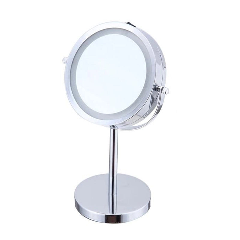 MAURY'S SPECCHIO A ROTAZIONE CON BASE E LED 15 X H30 CM