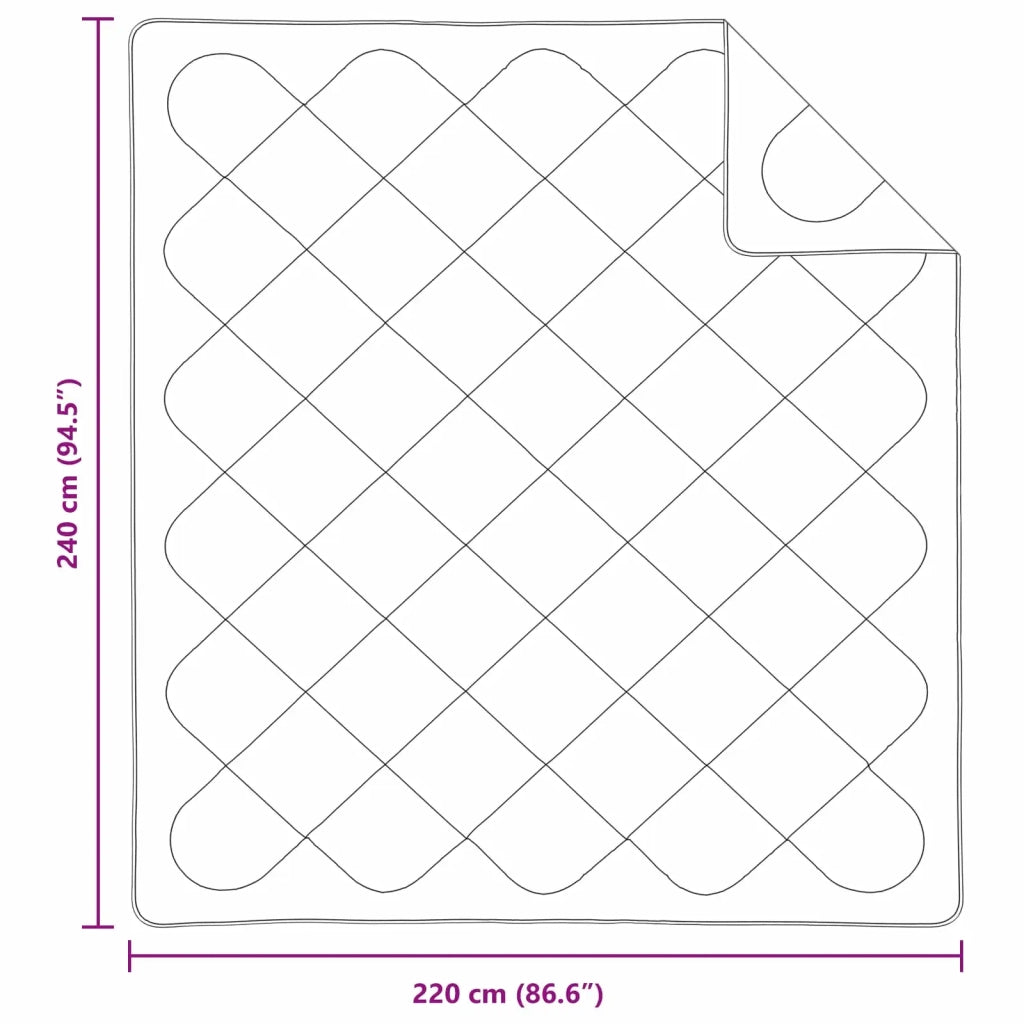 Piumone con cuscino 3 pcs Bianco Microfibra 3377542