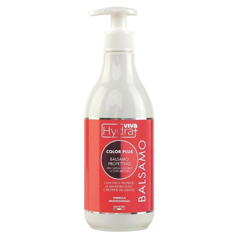HYDRA VIVA BALSAMO COLOR PLUS PROTETTIVO CON OLIO DI MANDORLE E PROTEINE DEL GRANO 500 ML