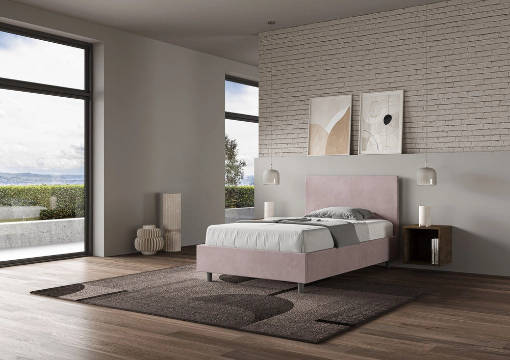 Letto 1 Piazza e Mezzo 120x210 cm con Rete Adele Glicine