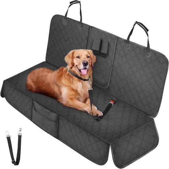 Panchetta per cani - antiscivolo, resistente, impermeabile e lavabile - per auto, camion e SUV (nero)