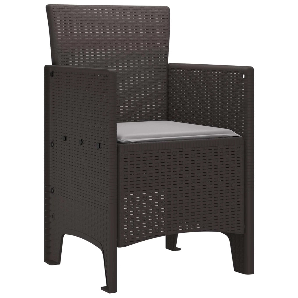 Sedia da Giardino 2 pcs Marrone 53 x 49 x 85 cm Polipropilene 847455