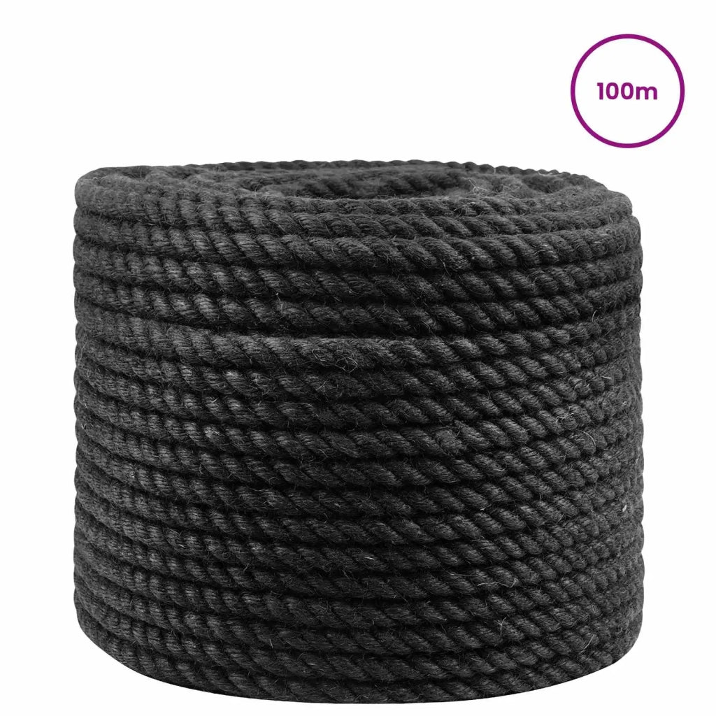 Corda | Fune di Juta 12 Nero 100% juta Tossa