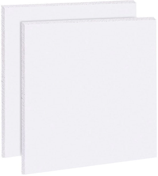 Pannelli di espanso 5 mm - 2 pezzi - 30x30 cm - Piastre in PVC - Per artigianato/ modellismo - Progetti scolastici - Piastre in plastica